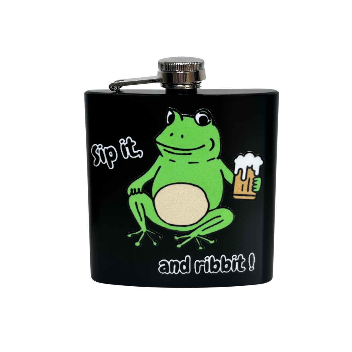 Frog Hip Flask 6oz