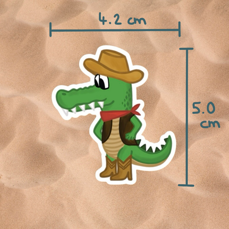 Alligator cowboy - Sticker