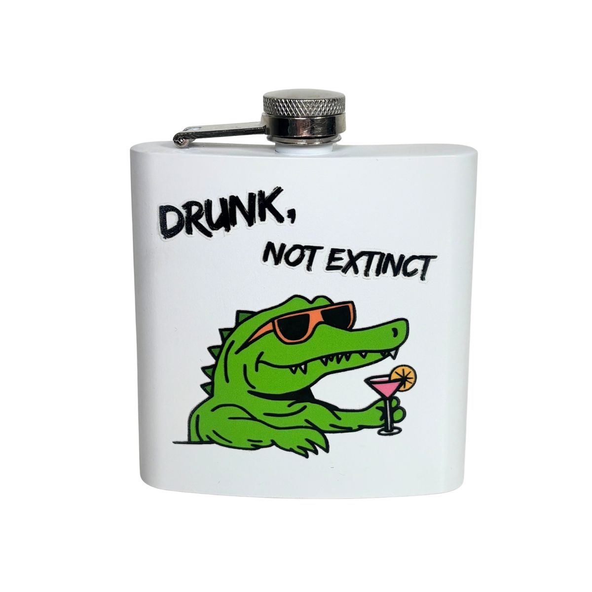 Crocodile Hip Flask 6oz