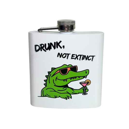 Crocodile Hip Flask 6oz