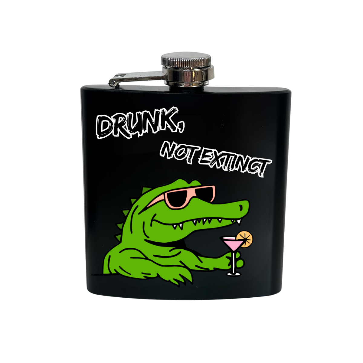 Crocodile Hip Flask 6oz