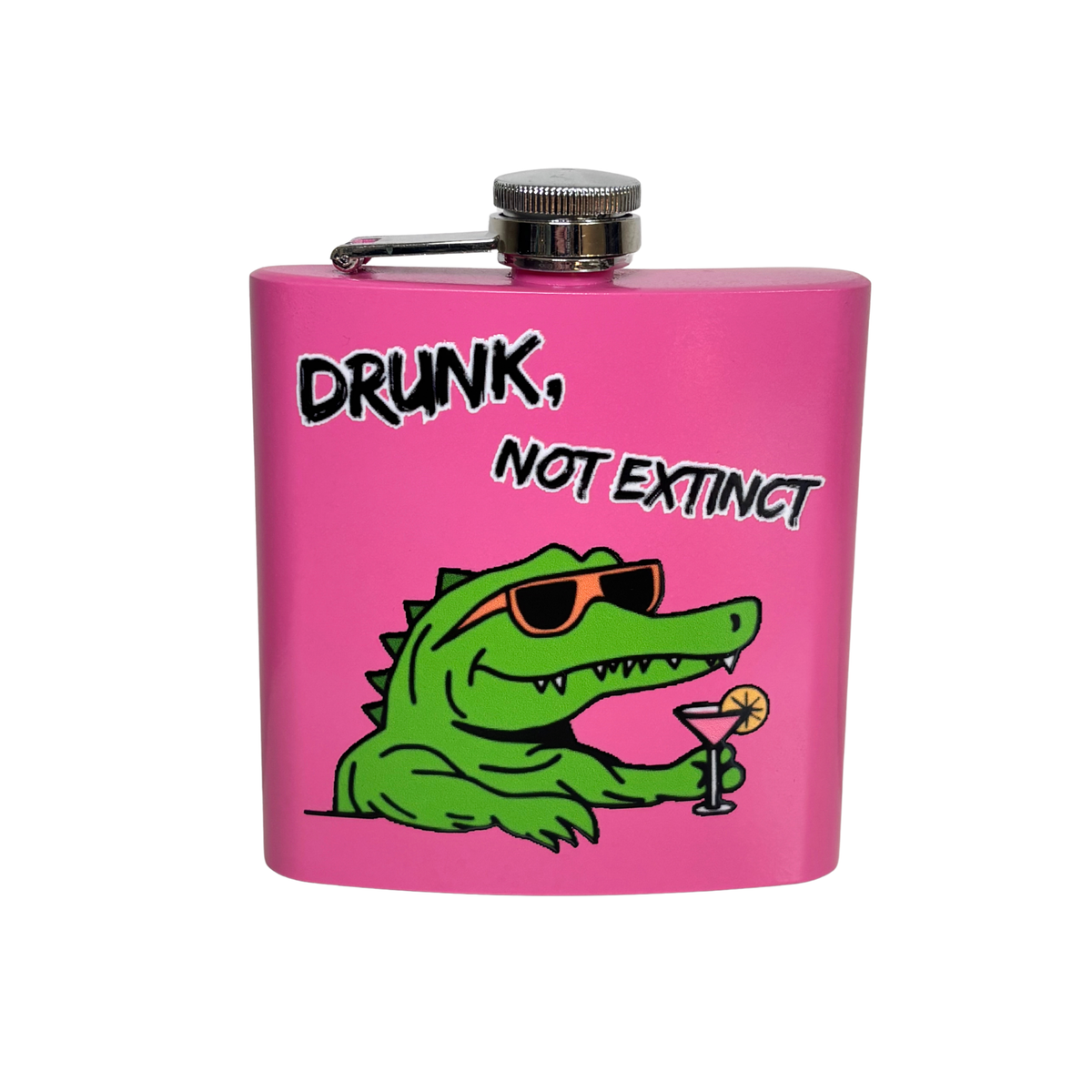 Crocodile Hip Flask 6oz