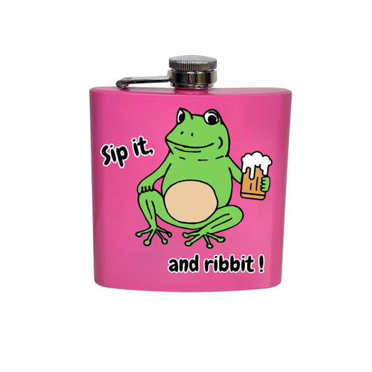 Frog Hip Flask 6oz