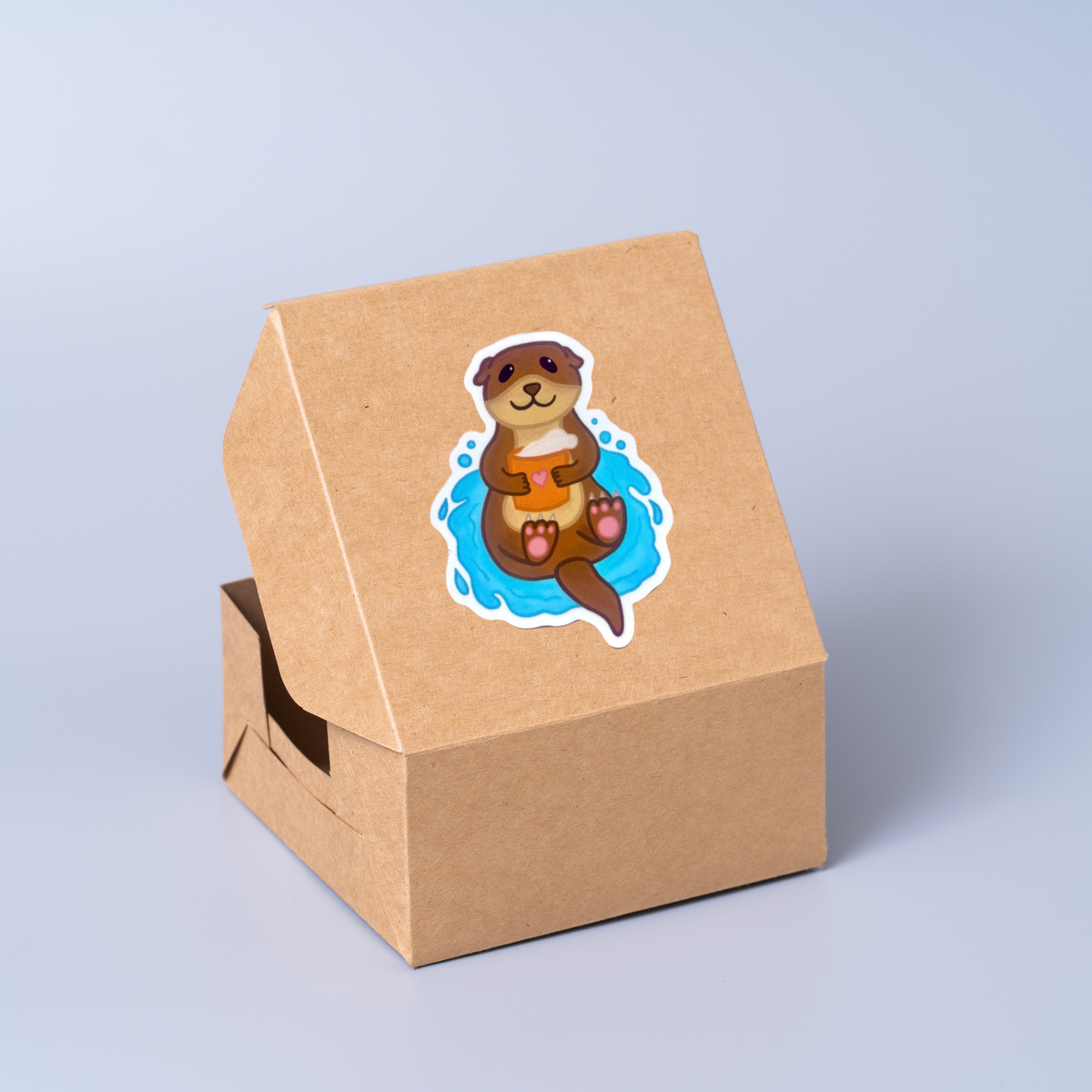 Coffee otters - Sticker
